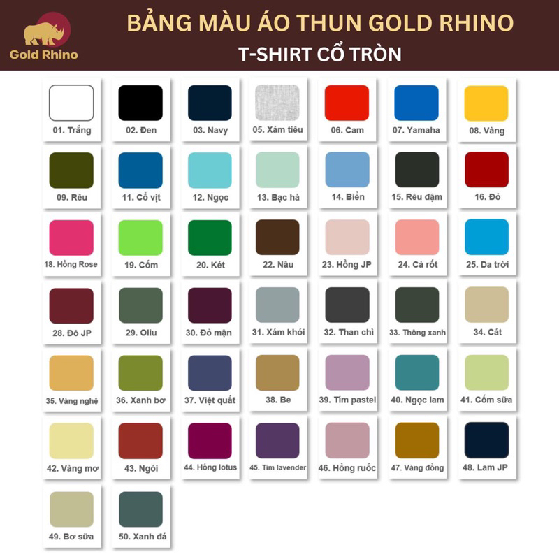 Áo thun nam Nhật Bản Gold Rhino màu đen