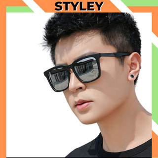 Mắt Kính râm nam nữ phân cực phong cách hàn quốc, Kính mát chống tia UV phản quang boy phố STYLEY