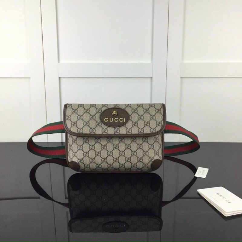 ⚡️[Hight Quality] Hàng Có Sẵn!! Túi Gc Neo Vintage GG Belt Bag - Họa Tiết Monogram Thêu Logo Hổ Cực Sang Trọng Full Box