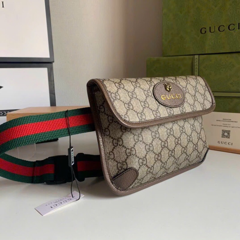 ⚡️[Hight Quality] Hàng Có Sẵn!! Túi Gc Neo Vintage GG Belt Bag - Họa Tiết Monogram Thêu Logo Hổ Cực Sang Trọng Full Box