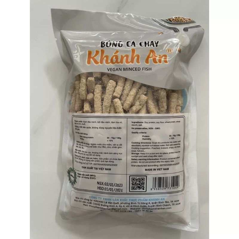 Bóng cá chay khánh an loại 100gr , không có chất bảo quản