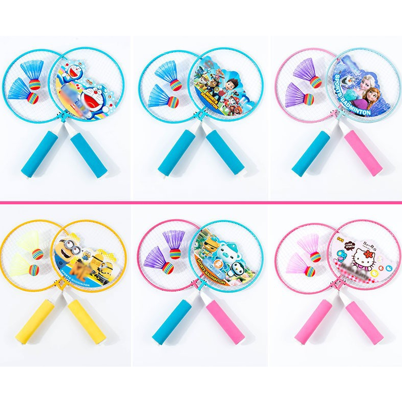 Bộ vợt cầu lông cho bé (1 đôi vợt + 2 quả cầu)