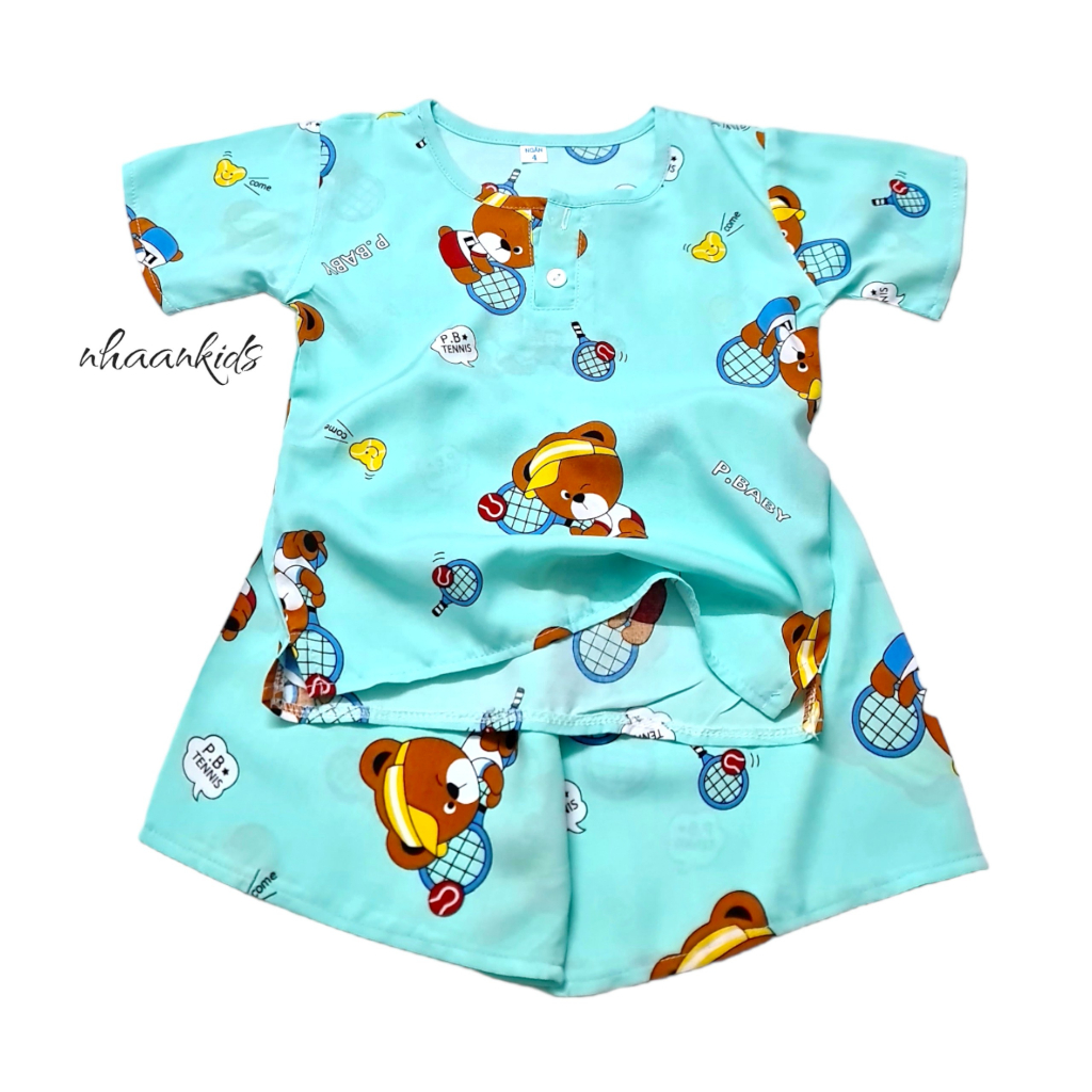 BỘ TOLE/LANH 2 DA TAY NGẮN BÉ TRAI - NHÀ AN KIDS