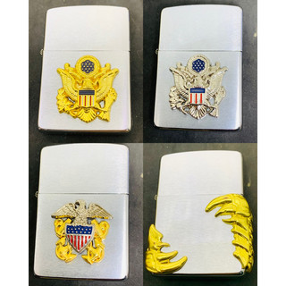Emblem Hợp kim mạ vàng , mạ bạc dán zippo