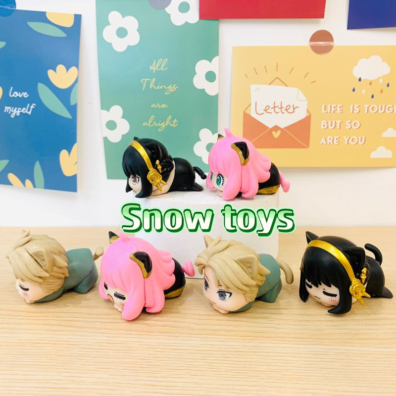 Mô hình Spy X Family - Mô hình Anya Forger Loid Forger Yor Briar cosplay mèo chibi dễ thương - Gia đình điệp viên