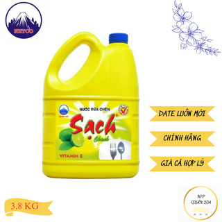 Nước rửa chén Net Sạch can hương Chanh 3.8 kg - Nước rửa chén