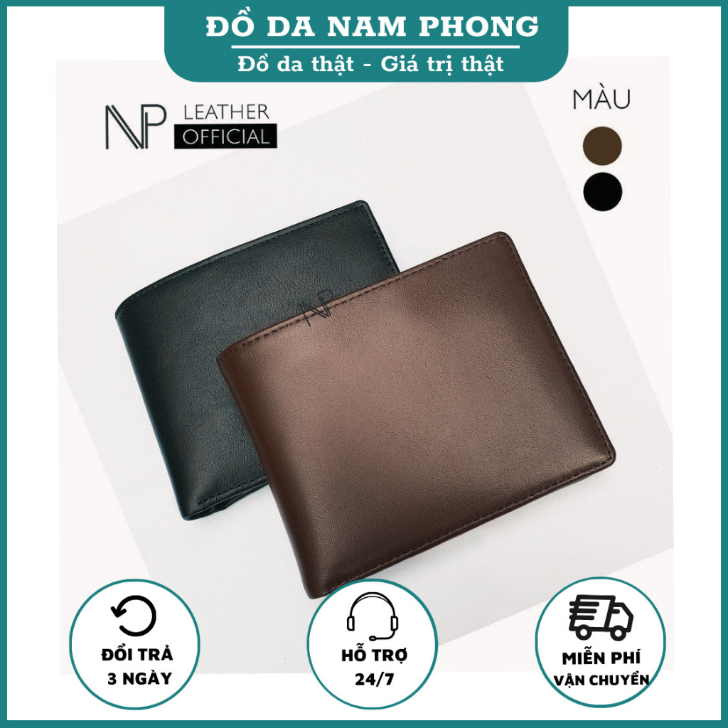 Ví Ngang Nam, Bóp Da Nam Cao Cấp Đựng Tiền Và Thẻ Cao Cấp Có Khóa Kéo VN301