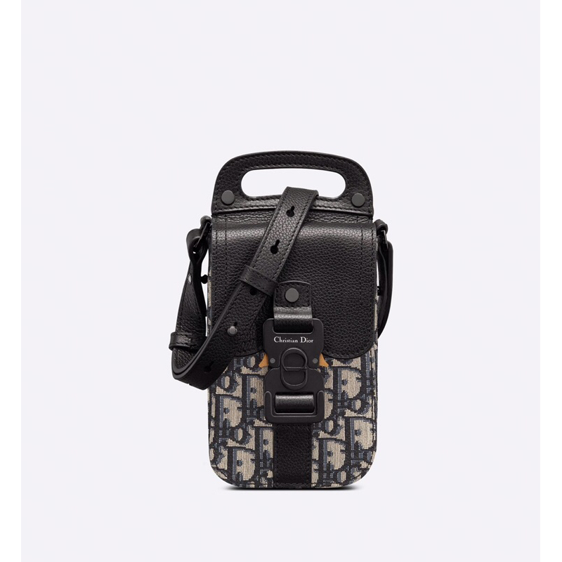 ⚡️[Hight Quality] Hàng Có Sẵn!! Túi Hộp Điện Thoại Di.or Oblique Jacquard Họa Tiết Monogram Kèm Khóa Bấm Sang Trọng Bag