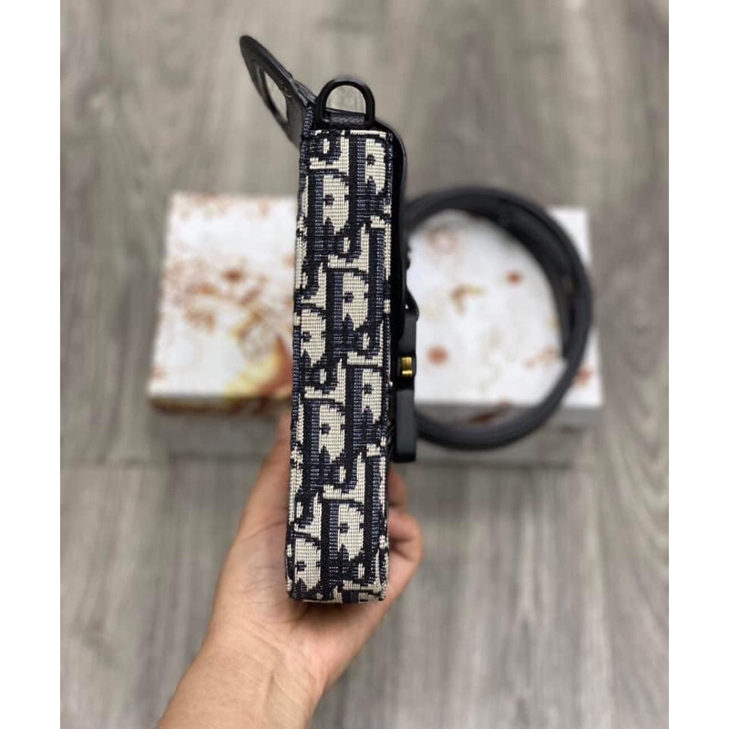 ⚡️[Hight Quality] Hàng Có Sẵn!! Túi Hộp Điện Thoại Di.or Oblique Jacquard Họa Tiết Monogram Kèm Khóa Bấm Sang Trọng Bag