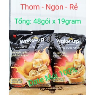 Combo 2 bịch cà phê wake up sài gon thơm ngon rẻ date giao mới