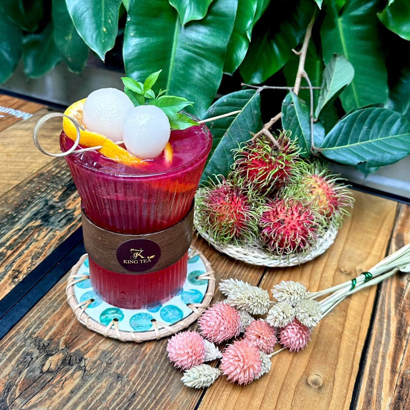 Siro Chôm Chôm KINGTEA.XT Chai 800ml