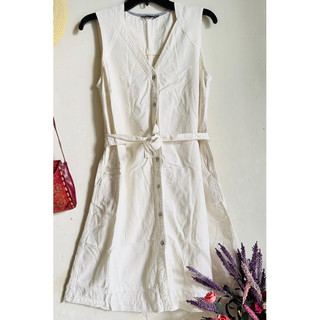 {2hand}{xô linen} Đầm Hiệu TM-size 6