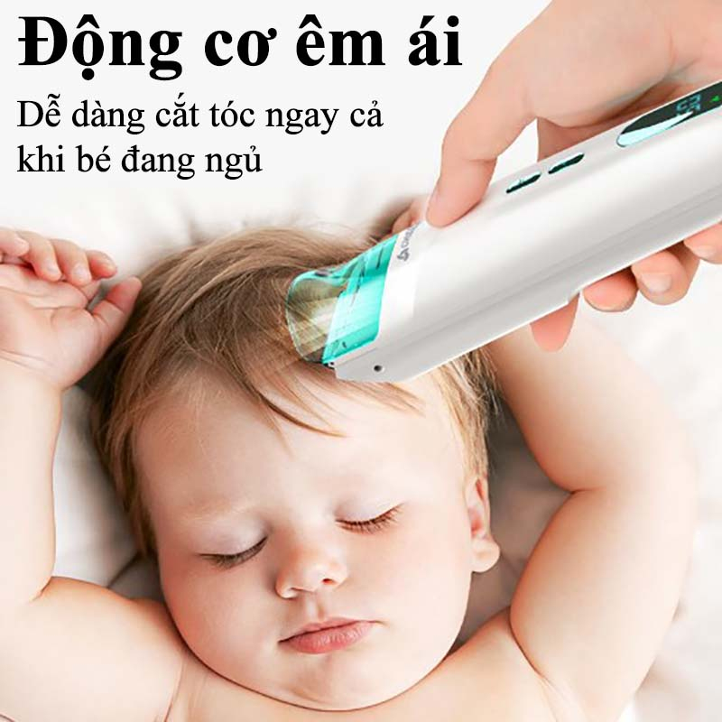 Tăng Đơ Cắt Tóc Cho Bé Siêu Êm Hút Tóc Ngay Khi Cắt Chống Nước, Tông Đơ Cắt Tóc Trẻ Em Chigo Chính Hãng An Toàn