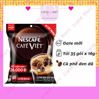 Cà phê hòa tan nescafe café việt cà phê đen đá bịch 35 gói x 16g
