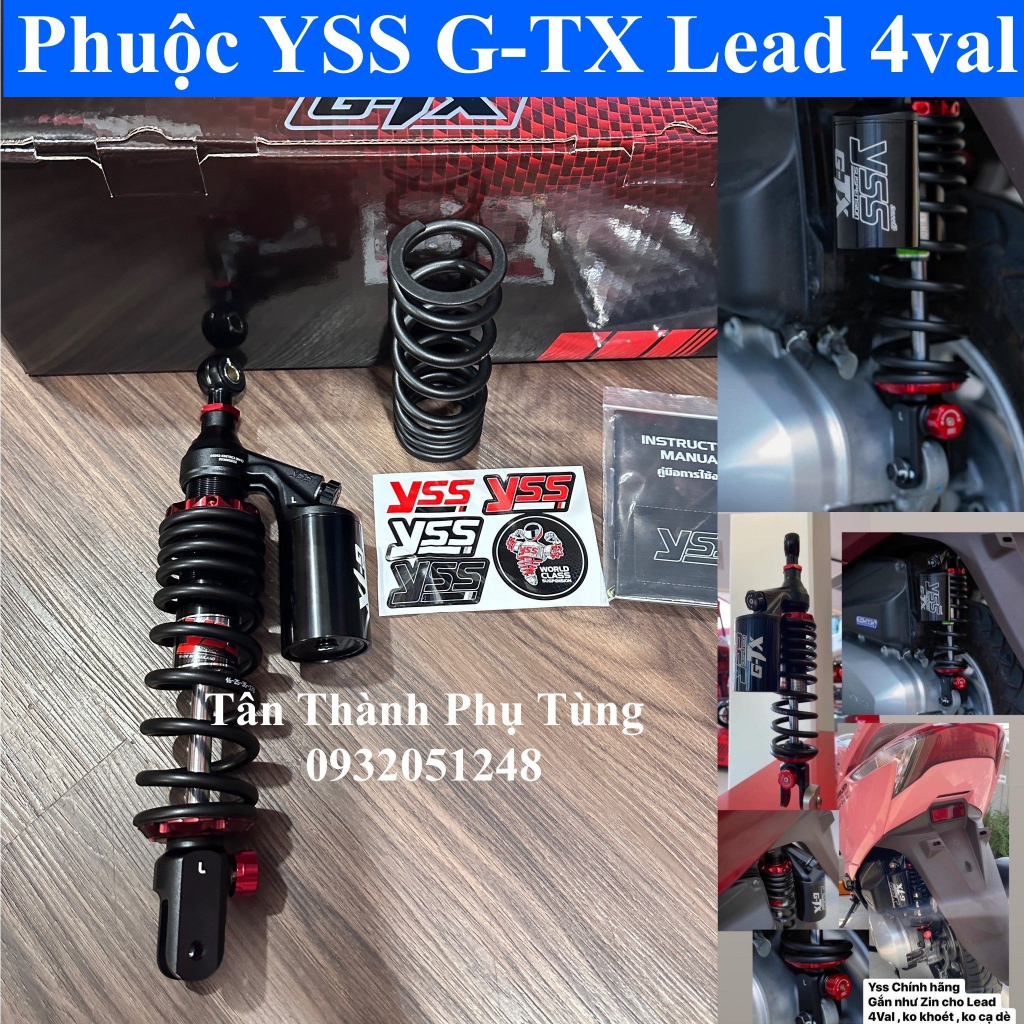 Phuộc YSS G-TX Lead 4 Val, 2 Val 2 tăng chỉnh gắn như zin, BH 2 năm
