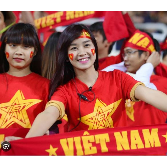 🍄Sỉ 50 Sticker Dán Mặt Cờ Đỏ Sao Vàng Cổ Vũ Thể Thao. Decan Hình Dán Mặt Hình Cờ Bay, Trái Tim Siêu Đẹp, Siêu Rẻ