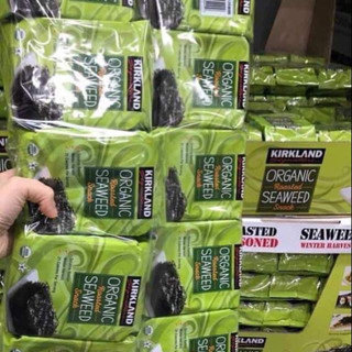 RONG BIỂN KIRKLAND ORGANIC SEAWEED MỸ 10 gói