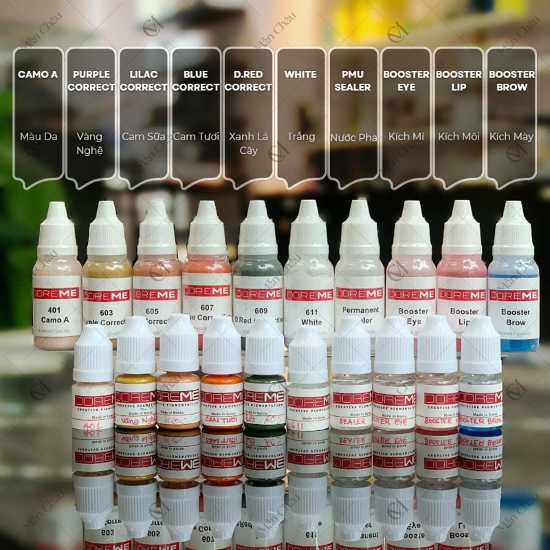Mực Doreme Mực Phun Xăm Chính Hãng