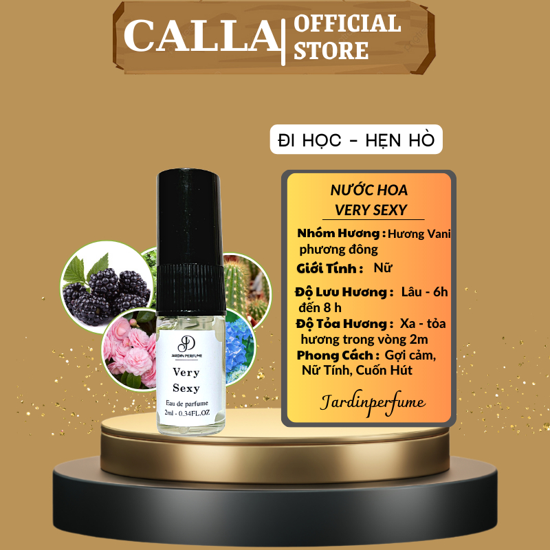 Nước hoa Very.Sexy 10ML gợi cảm nữ tính và cuốn hút | Dầu thơm nữ Very.Sexy by JARDIN PERFUME