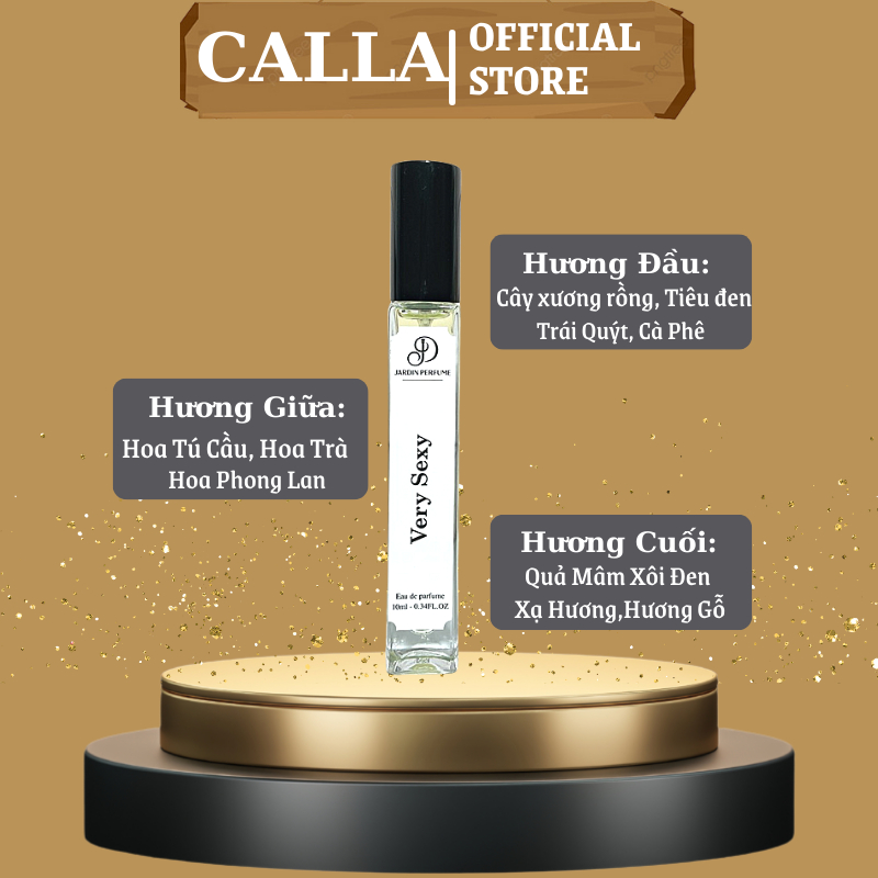 Nước hoa Very.Sexy 10ML gợi cảm nữ tính và cuốn hút | Dầu thơm nữ Very.Sexy by JARDIN PERFUME