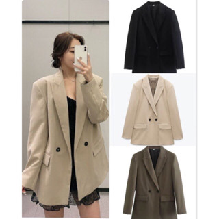 [ Ảnh Thật+ Video ]- Áo Blazer 2 Lớp Chất Vải Dày Dặn Đứng Form Phong Cách Hàn Quốc MÃ 000300