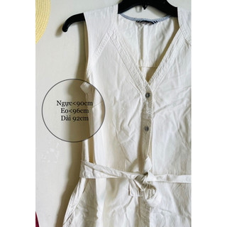 {2hand}{xô linen} Đầm Hiệu TM-size 6