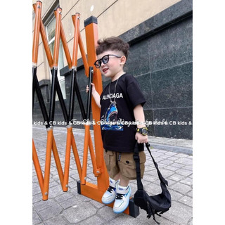 Bộ cá mập quần nâu cho bé trai