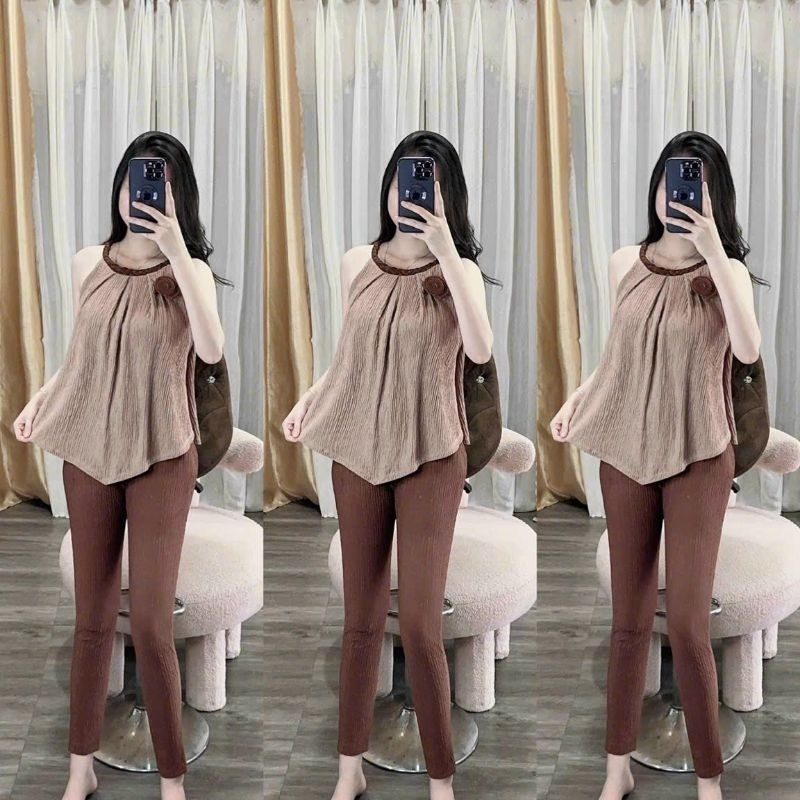 Bộ lụa cao cấp mặc nhà