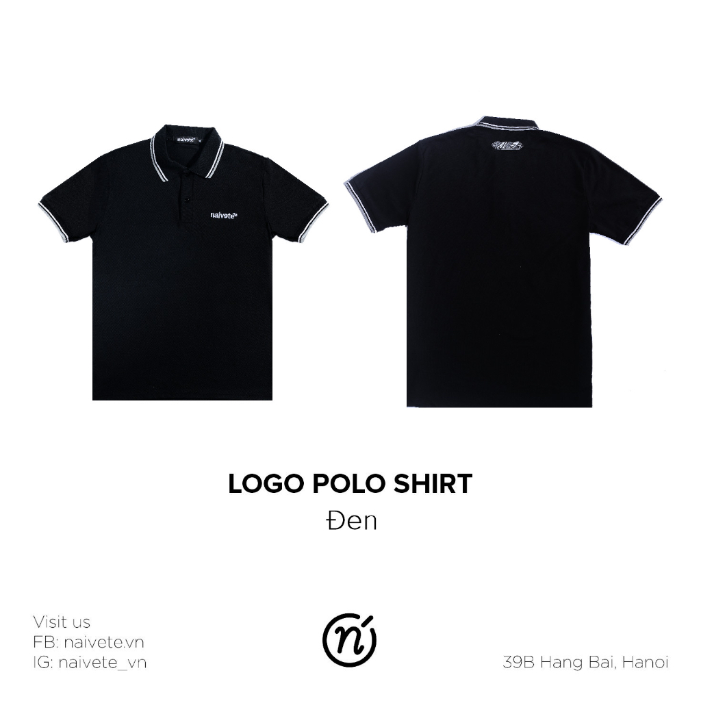 Áo Polo Nam Nữ vải thun cao cấp logo NAIVETÉ