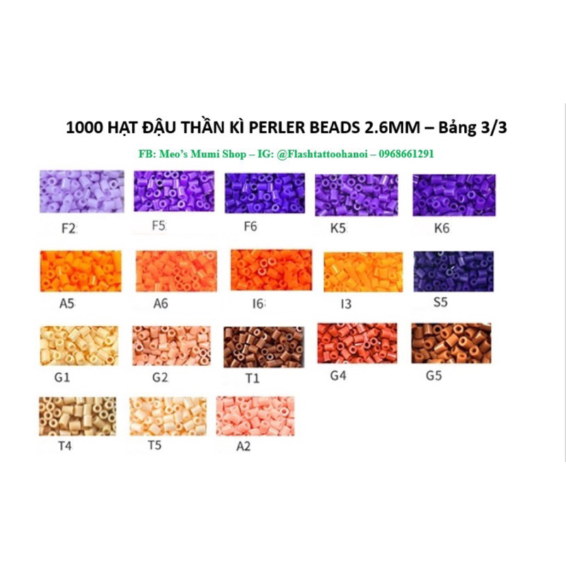 Perler beads, Hama beads, Hạt màu kì thú, Phụ kiện Rave