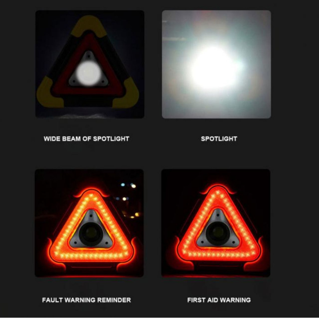 Đèn Cảnh Báo Nhấp Nháy Nguy Hiểm SOS cho xe ô tô, dùng pin sạc phù hợp cắm trại dã ngoại ngoài trời cứu hộ đa năng