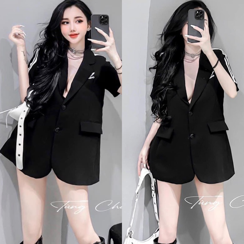 Áo Vest Tay Ngắn Adidast Viền Rộng Chất Cotton Lạnh