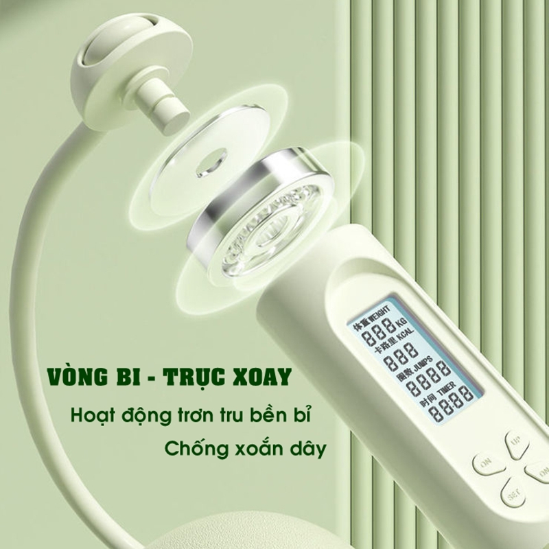 Dây Nhảy Không Dây Giảm Cân DN/01 Dây Nhẩy Thể Dục Có Đếm Số Nam Nữ Trẻ Em Tập Thể Thao Chính Hãng Giá Rẻ KING BALL