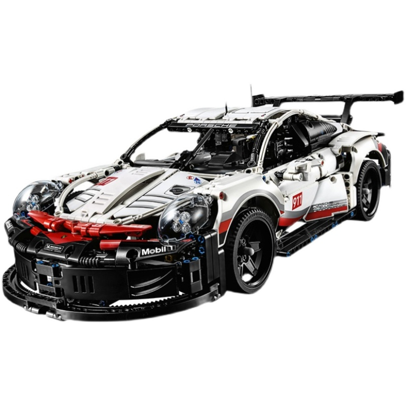Đồ chơi Mô hình xe ô tô lắp ghép Porsche 911 RSR Technic 1580 pcs tỉ lệ 1:14 non le.go LG004, đồ chơi lắp ghép