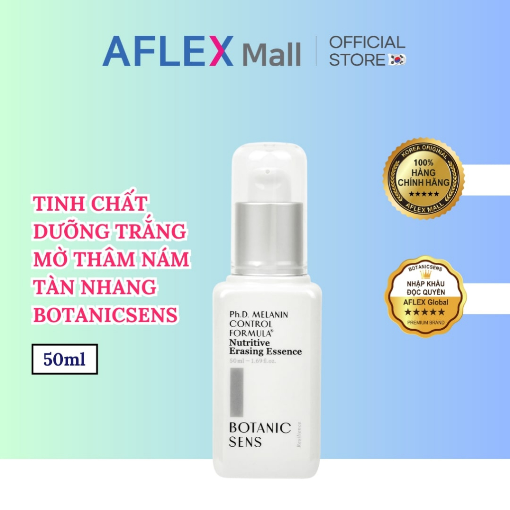 Tinh chất dưỡng trắng da, mờ thâm nám tàn nhang BOTANICSENS Nutritive Erasing Essence