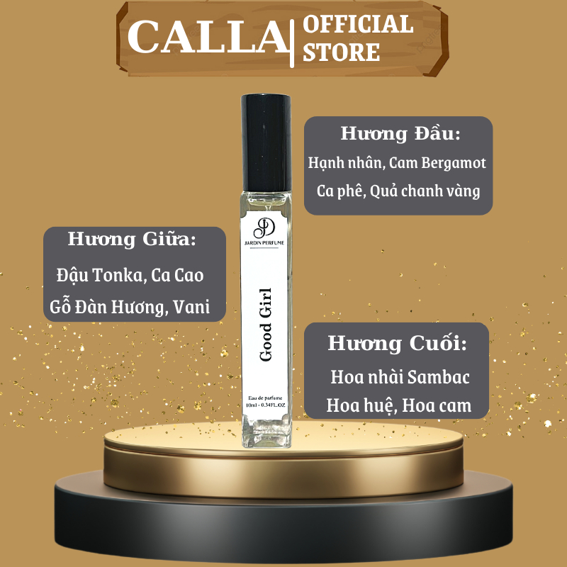 Nước hoa GOOD GIRL cá tính nồng nàn quyến rũ gợi cảm thơm lâu dạng xịt | Body Mist Nữ By JARDIN PERFUME