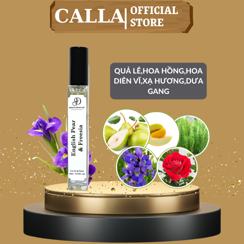 Nước hoa ENGLISH PEAR & FREESIA 10ml gợi cảm nhẹ nhàng tinh tế thơm lâu | Body Mist Nữ By JARDIN PERFUME