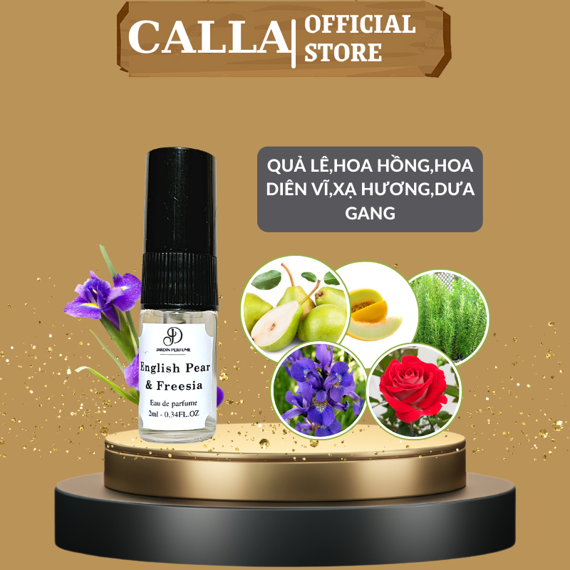 Nước hoa ENGLISH PEAR & FREESIA 10ml gợi cảm nhẹ nhàng tinh tế thơm lâu | Body Mist Nữ By JARDIN PERFUME