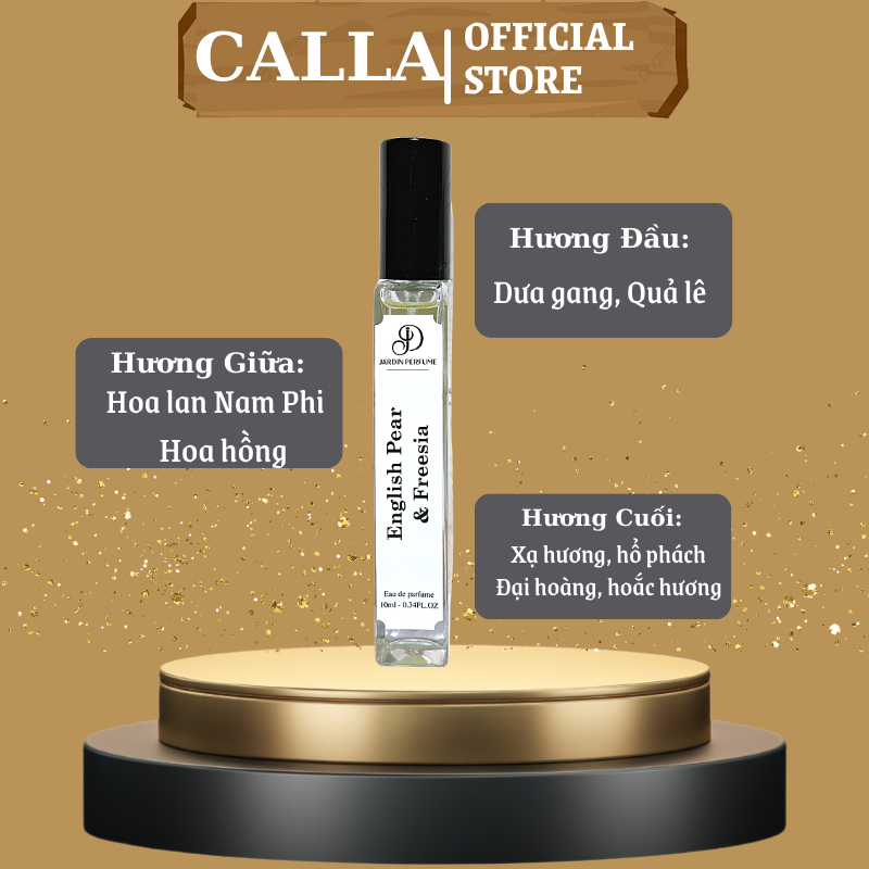 Nước hoa ENGLISH PEAR & FREESIA 10ml gợi cảm nhẹ nhàng tinh tế thơm lâu | Body Mist Nữ By JARDIN PERFUME