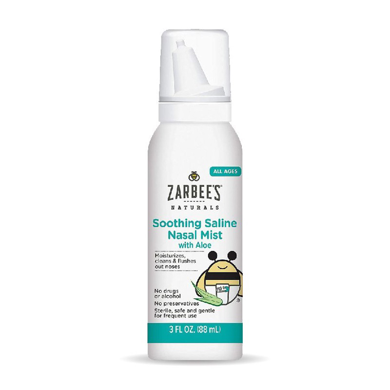 Xịt vệ sinh mũi tinh chất lô hội Zarbee’s Natural 88ml cho bé[ Hàng thị trường Usa]