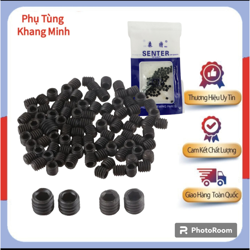 Ốc lục giác, ốc kim máy vắt sổ 1.5mm và 1.6mm (Túi 100c)