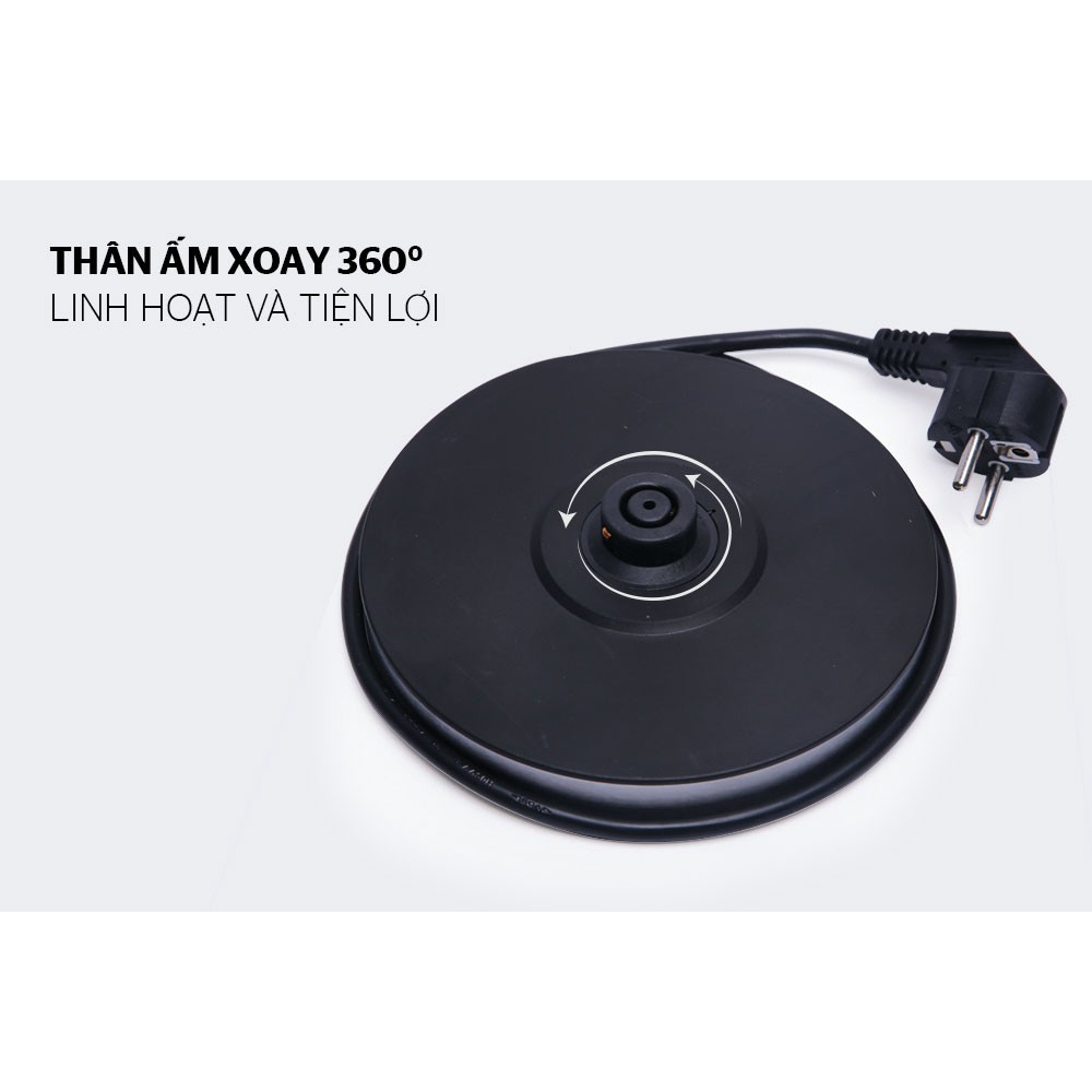 Ấm Siêu Tốc Thủy Tinh SUNHOUSE SHD1217 Dung Tích 1.7L