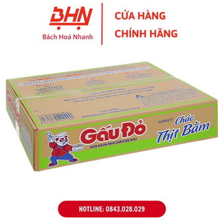 Thùng cháo gấu đỏ - vị thịt bằm