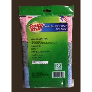 Khăn lau microfiber Scotch Brite 3M đa năng siêu mềm