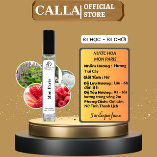Nước hoa MON PARIS 10ml gợi cảm nữ tính thanh lịch thơm lâu dạng xịt | Body mist nữ by JARDIN PERFUME