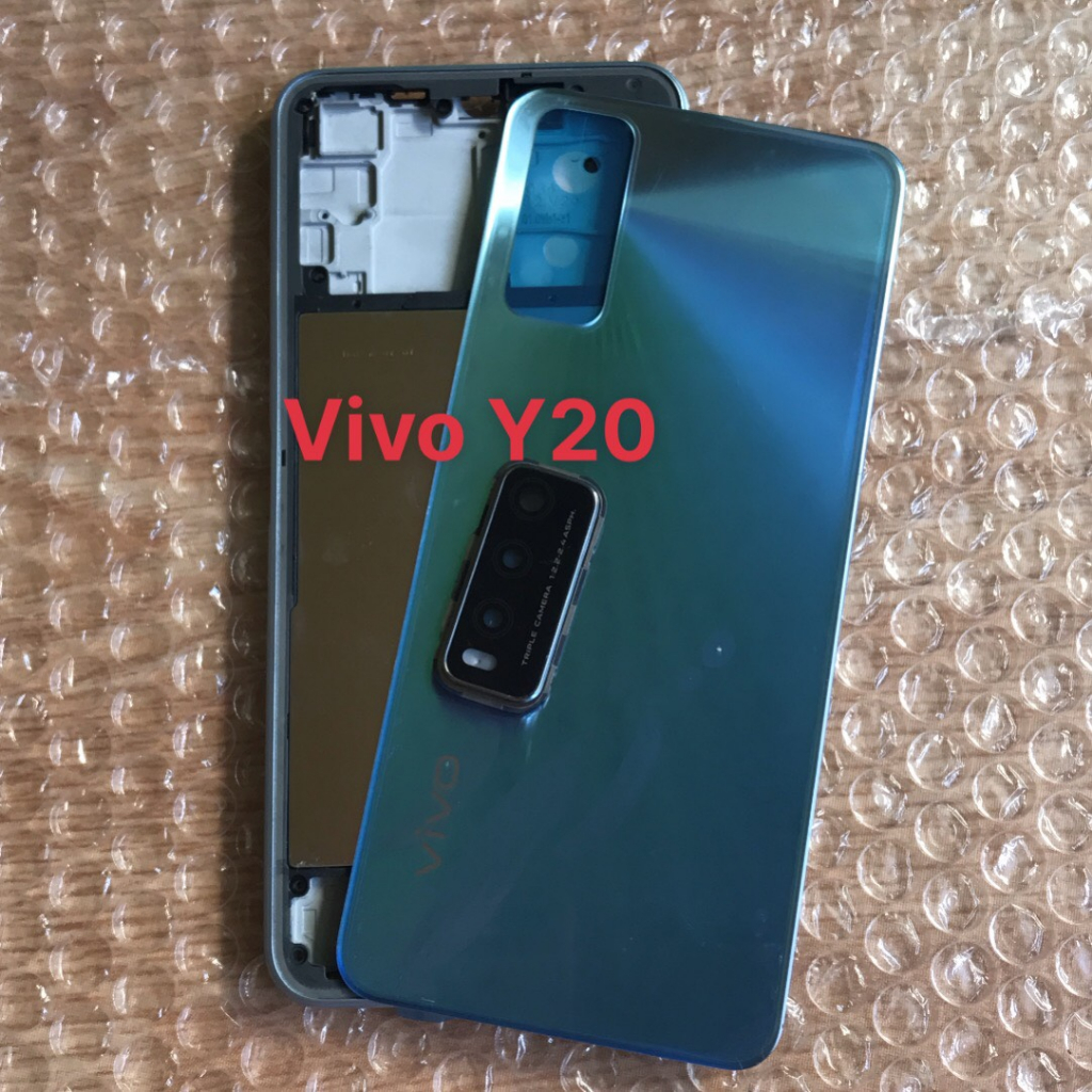 Bộ Vỏ VIVO Y20 / Y20s / Y12s zin kèm cụm kính camera , nút bấm