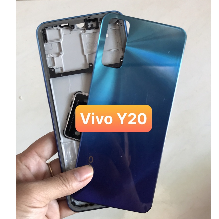 Bộ Vỏ VIVO Y20 / Y20s / Y12s zin kèm cụm kính camera , nút bấm