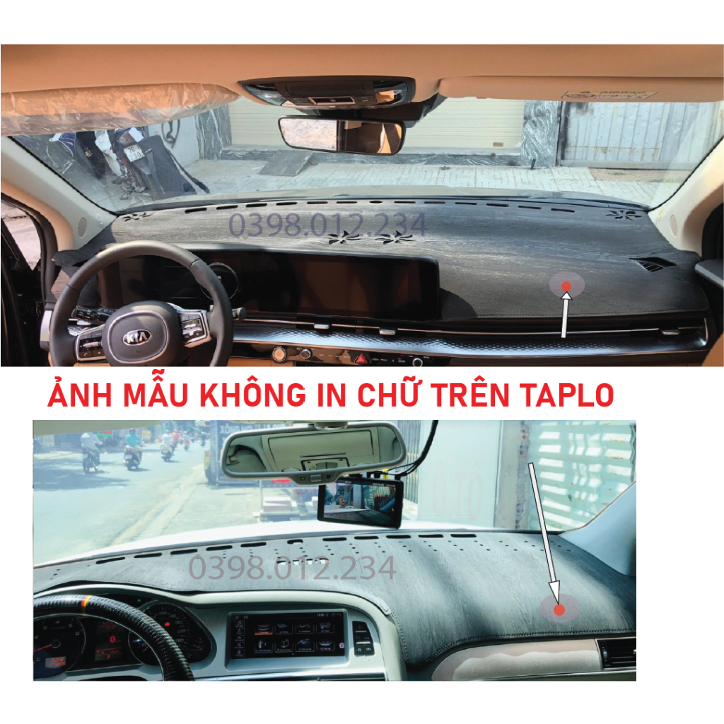Thảm taplo Mitsubishi Outlander 2017 2018 2019 2020 2021 2022 2023, thảm taplo da carbon, da vân gỗ, nhung cừu cao cấp