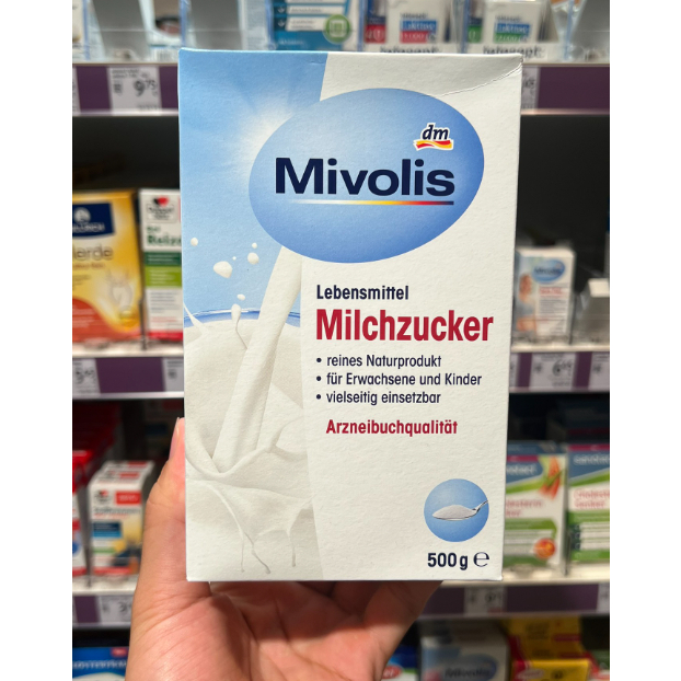 [Mivolis] Đường Sữa 500g (nội địa Đức) - Mivolis Milchzucker, 0,5 kg