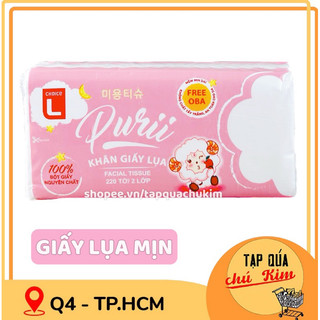 Khăn giấy lụa purii choice l 2 lớp gói 220 tờ - tapquachukim
